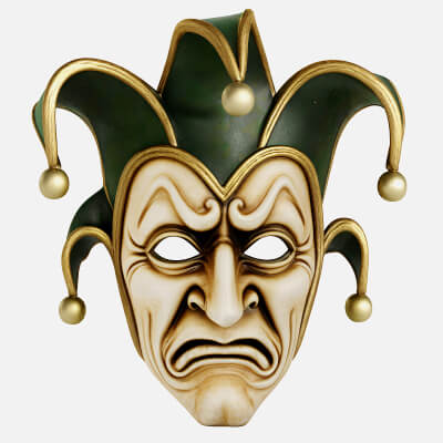 Vintage Jester Mask