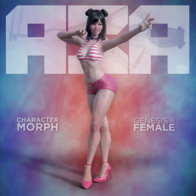 Asa Character Morph for Genesis 8/8.1 Female by Amouretluxure