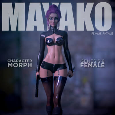 Mayako Character Morph for Genesis 8/8.1 Female