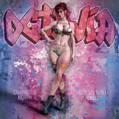 Octavia Character Morph for Genesis 8/8.1 Female