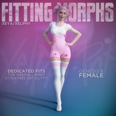 Overall Shirt Stockings G8F Fit for Xeya/Xelphy by Amouretluxure
