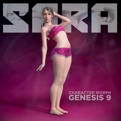 Sara Character Morph for Genesis 9