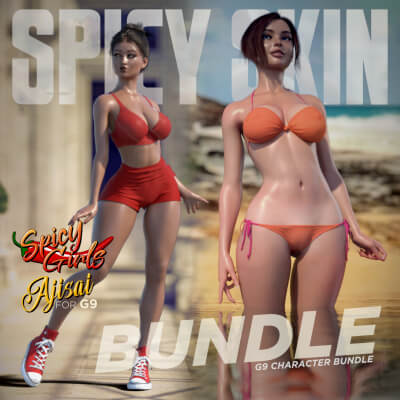 Spicy Skin &amp Spicy Girl Ajisai Bundle for G9 by Amouretluxure