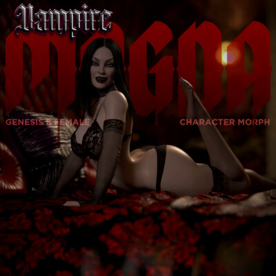 Vampire Magda Morph for Genesis 8/8.1 Female by Amouretluxure