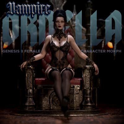 Vampire Ornella Morph for Genesis 8/8.1 Female by Amouretluxure