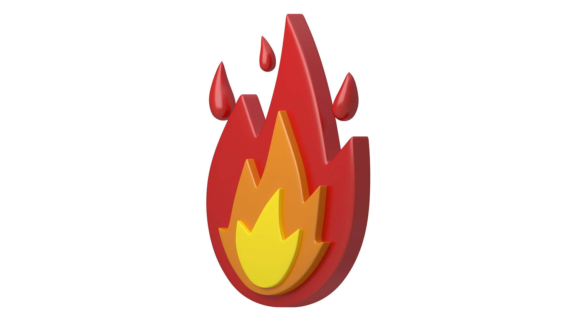 Flame Emoji 3D Model by AN studio