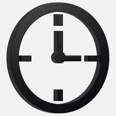 Symbol Clock 01 - 3D Model by AN studio