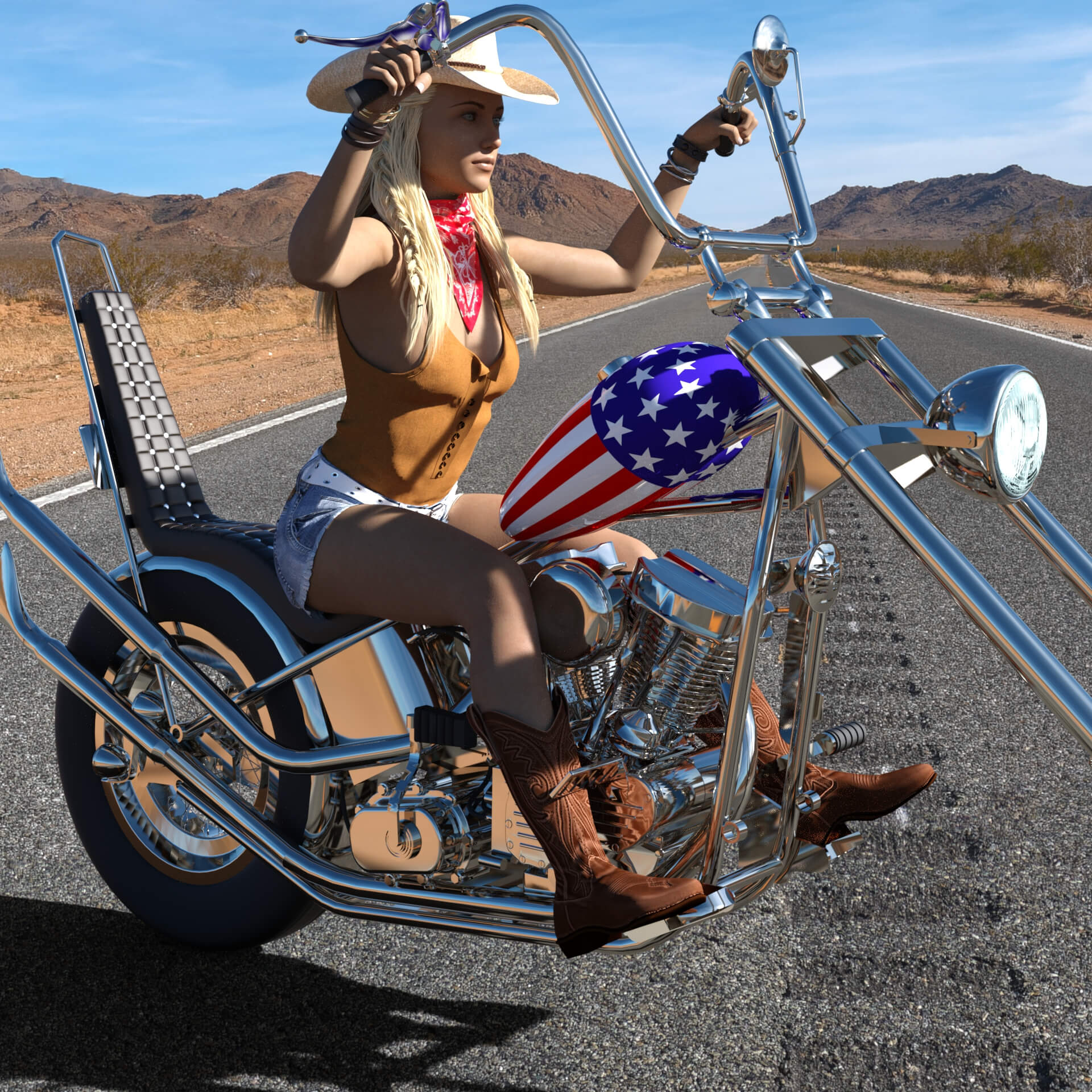 captain america motorbike