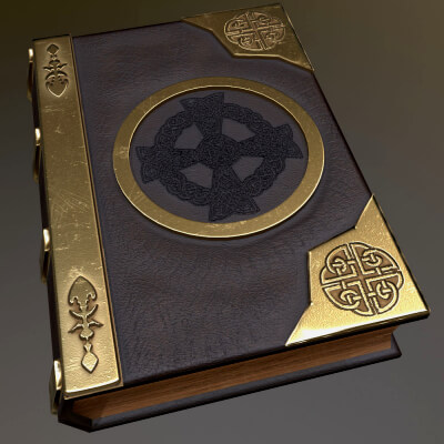 Ancient Book - 3D Model by Andrei_Shukan
