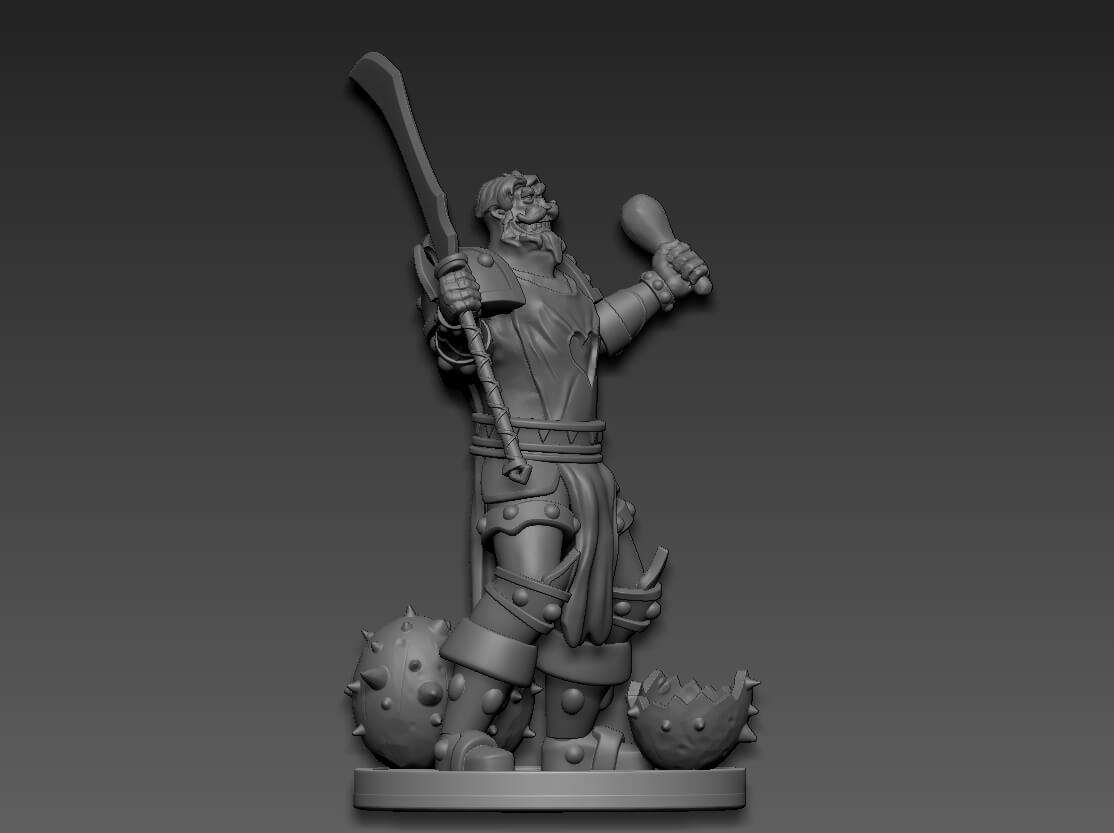 Leeroy Jenkins Warcraft Free 3D Print Model by Andreyad77