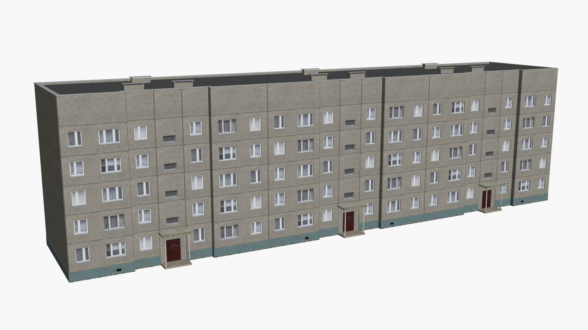 Russian Panel House 3D Model by andreyd3