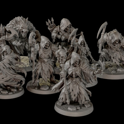 Dark Fantasy Miniatures Pack 3 3D Print Ready