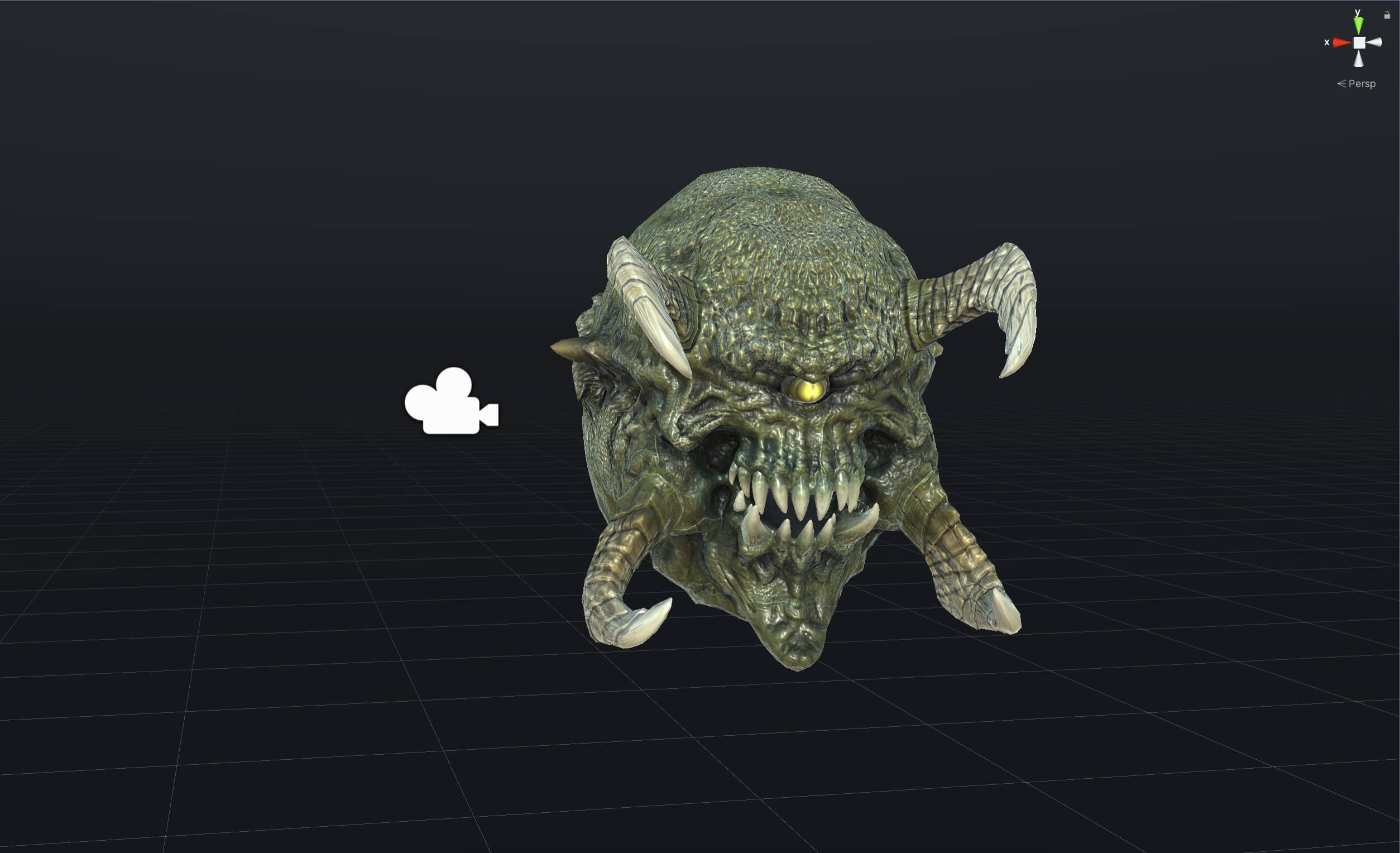 Demonic Eye Game Ready 3D Model by andryuha1981