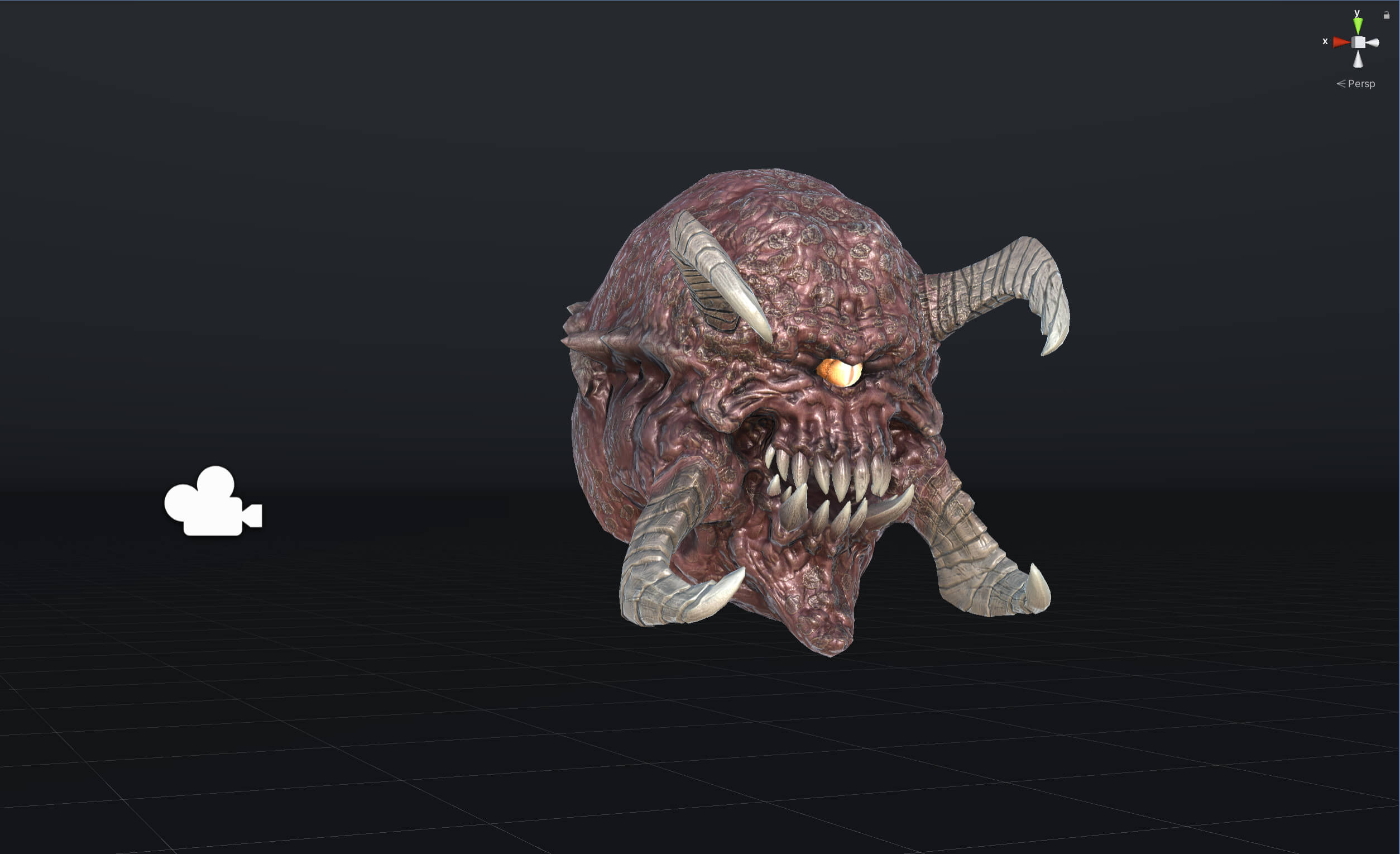 Demonic Eye Game Ready 3D Model by andryuha1981