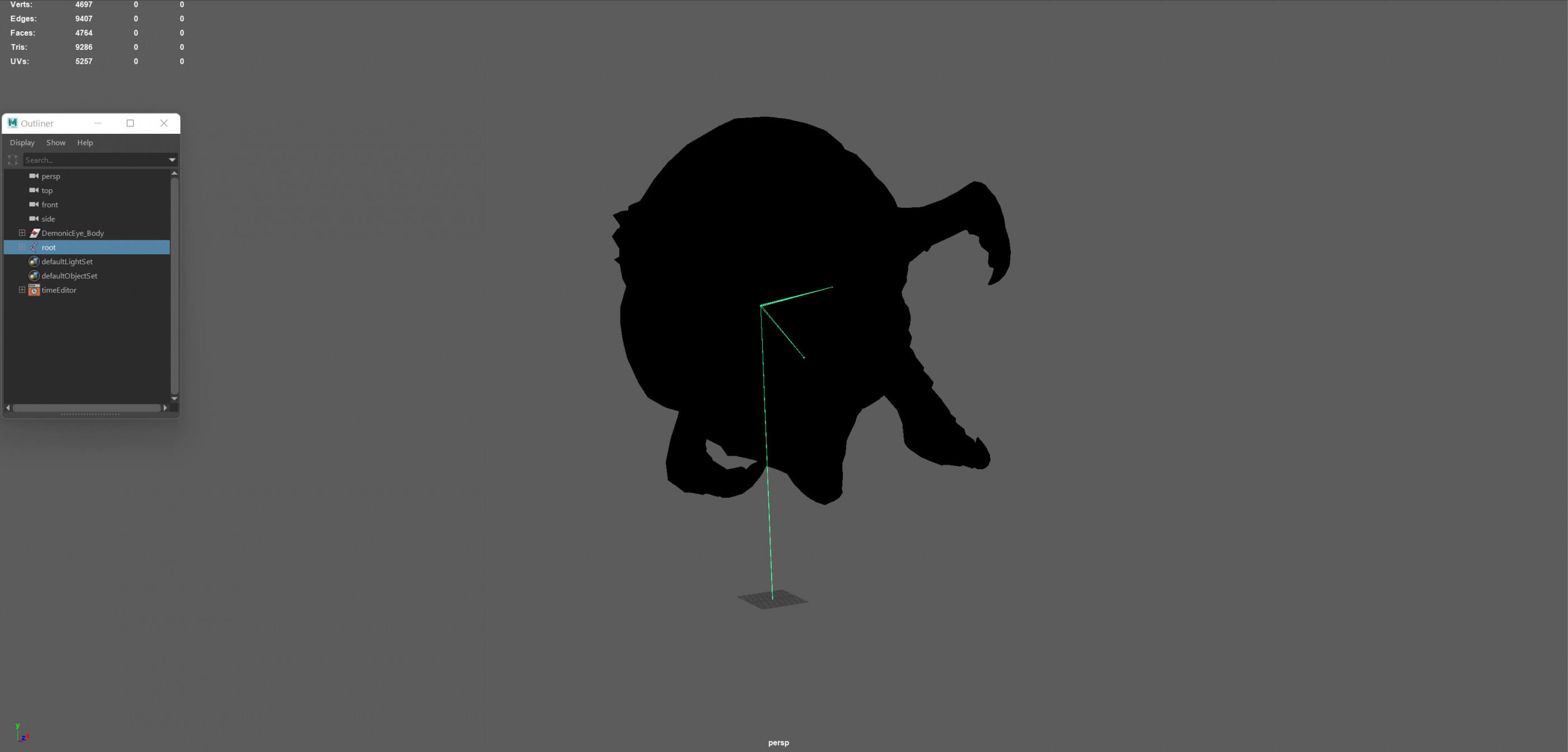 Demonic Eye Game Ready 3D Model by andryuha1981