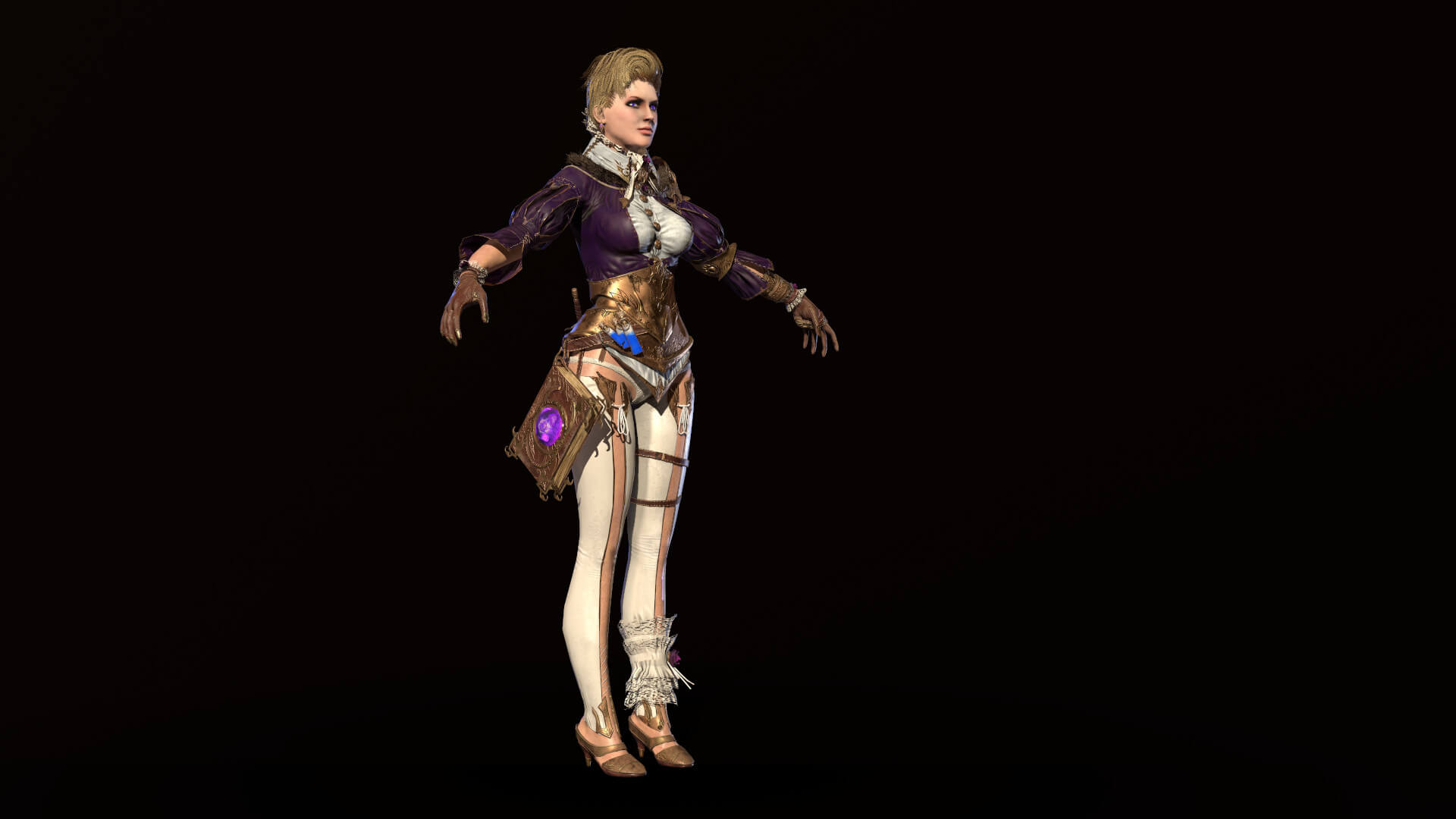 Mage Girl 4Set - 3D Model by andryuha1981