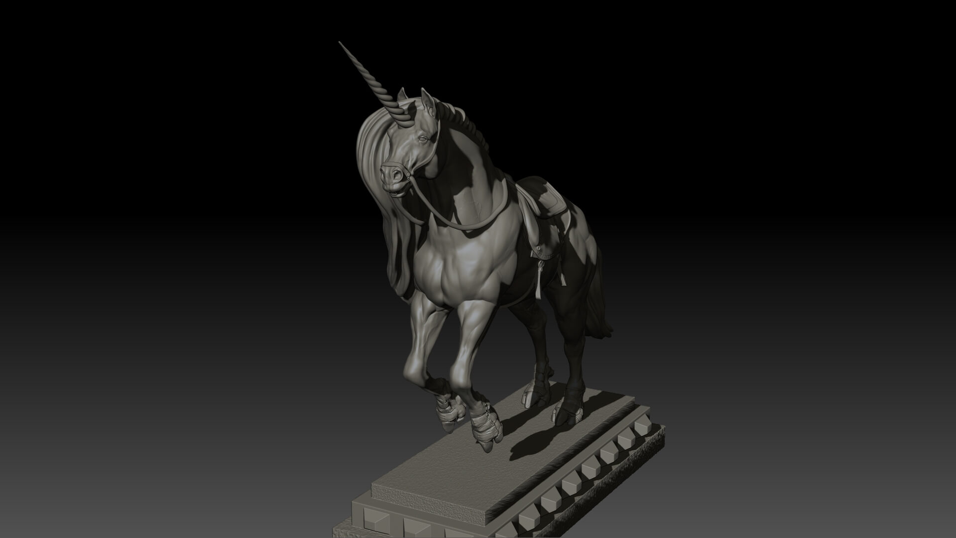 Unicorn 3D Print Ready by andryuha1981