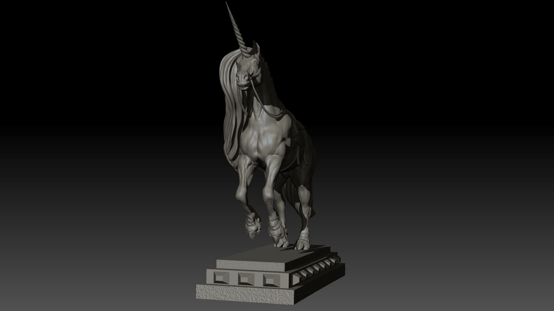 Unicorn 3D Print Ready by andryuha1981
