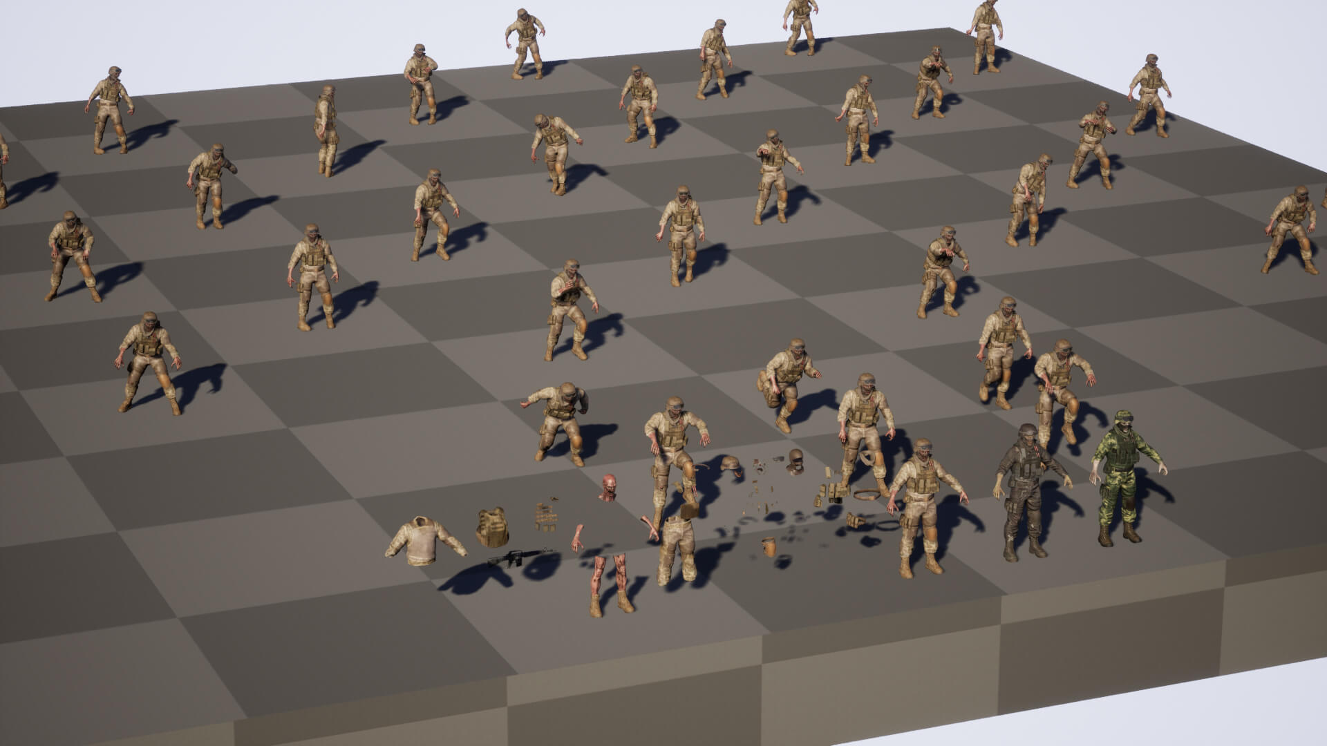 Cod Zombies Model Zombie Soldier2 - 3D Model by andryuha1981