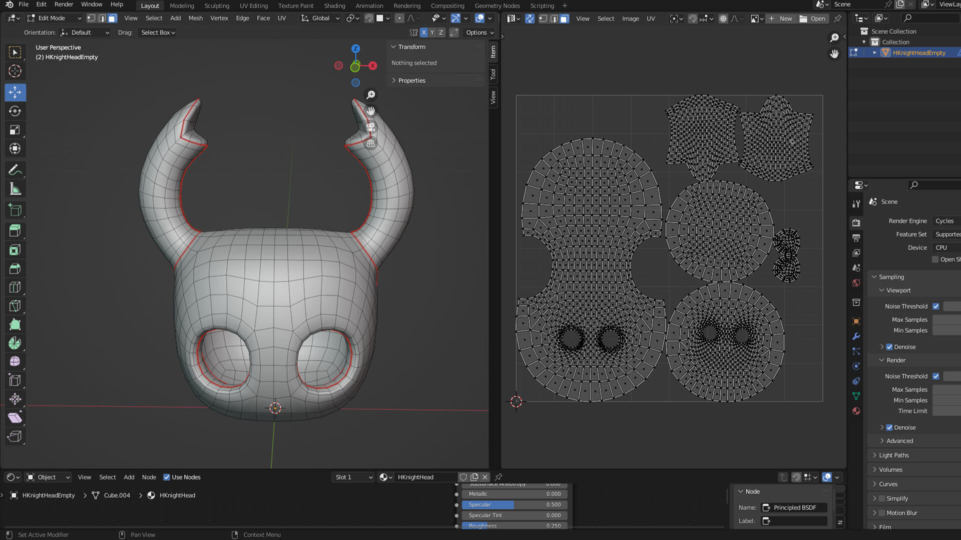 Hollow Knight Head 3D Print Model by AnDu