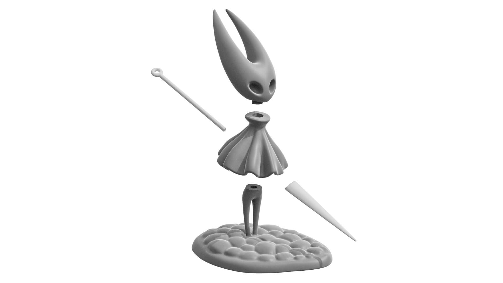 Hornet - Hollow Knight and Silksong Character 3D Print Model by AnDu