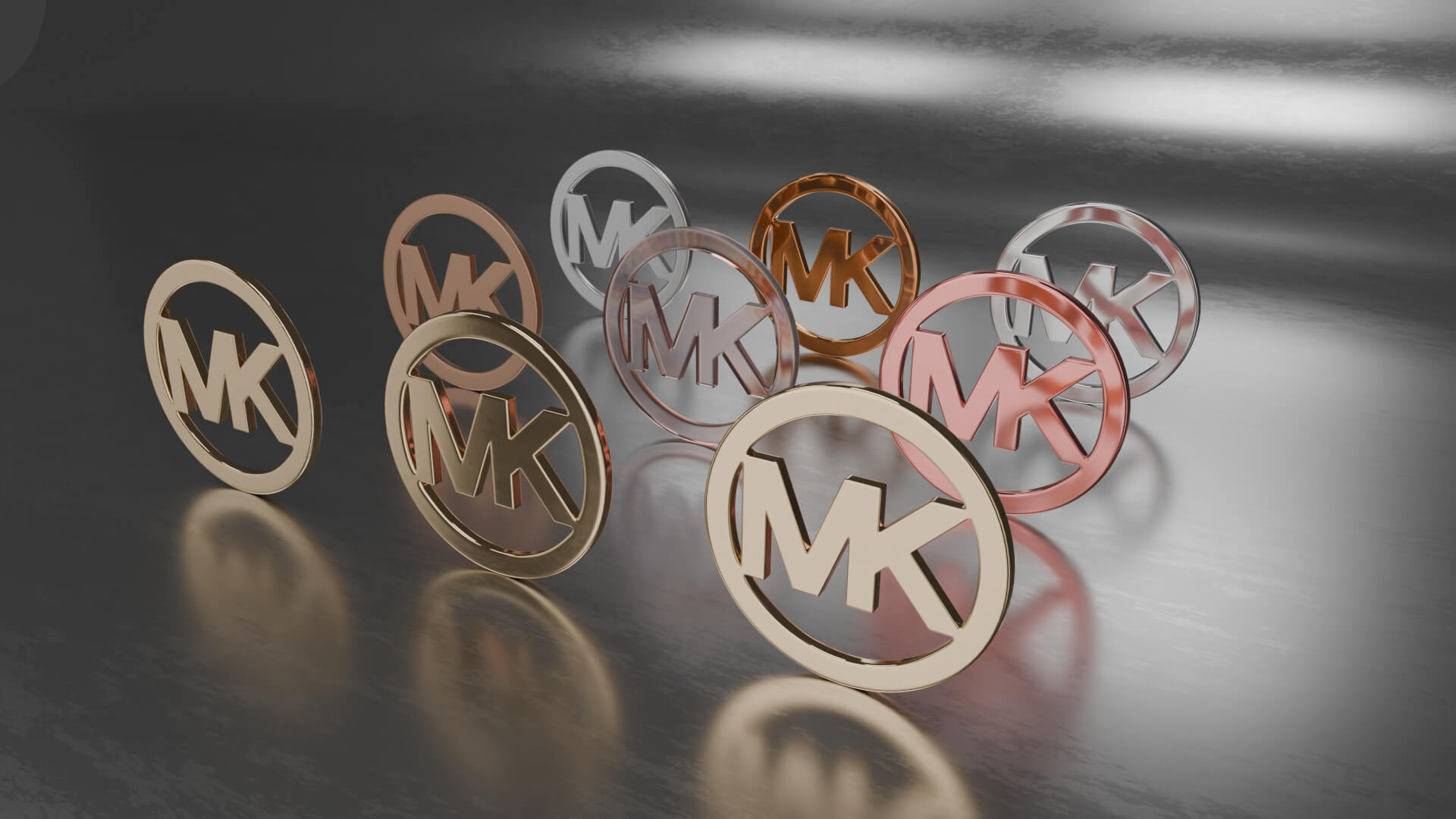 michael kors logo trainers