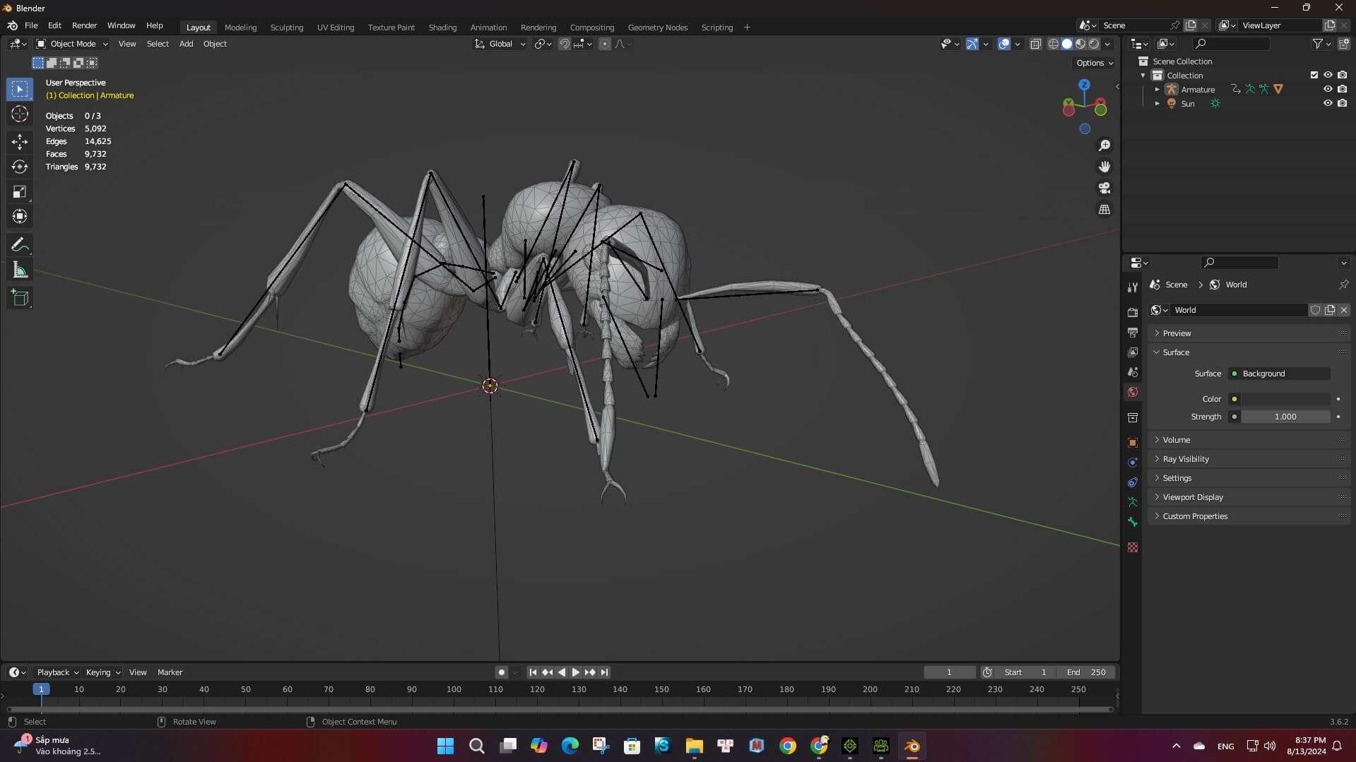 Ant-A2-Animated 3D Model by Animated3d