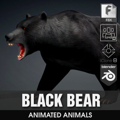 Black Bear-Animated