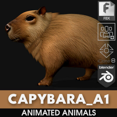 Capybara-A1-Animated by Animated3d