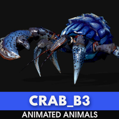 Crab-B3-Animated by Animated3d