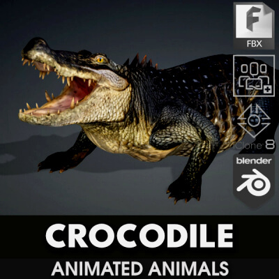 Crocodile-Animated by Animated3d