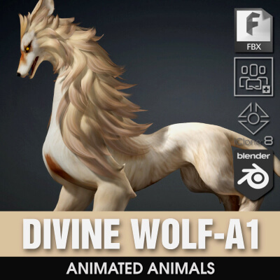 Divine Wolf-A1 by Animated3d