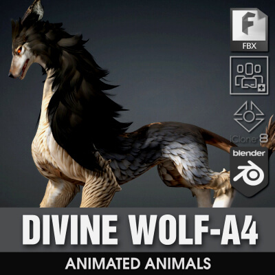 Divine Wolf-A4 by Animated3d