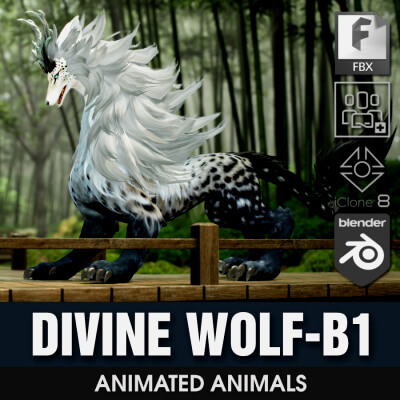 Divine Wolf-B1 by Animated3d