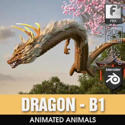 Dragon-B1-Animated by Animated3d