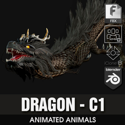 Dragon-C1-Animated by Animated3d