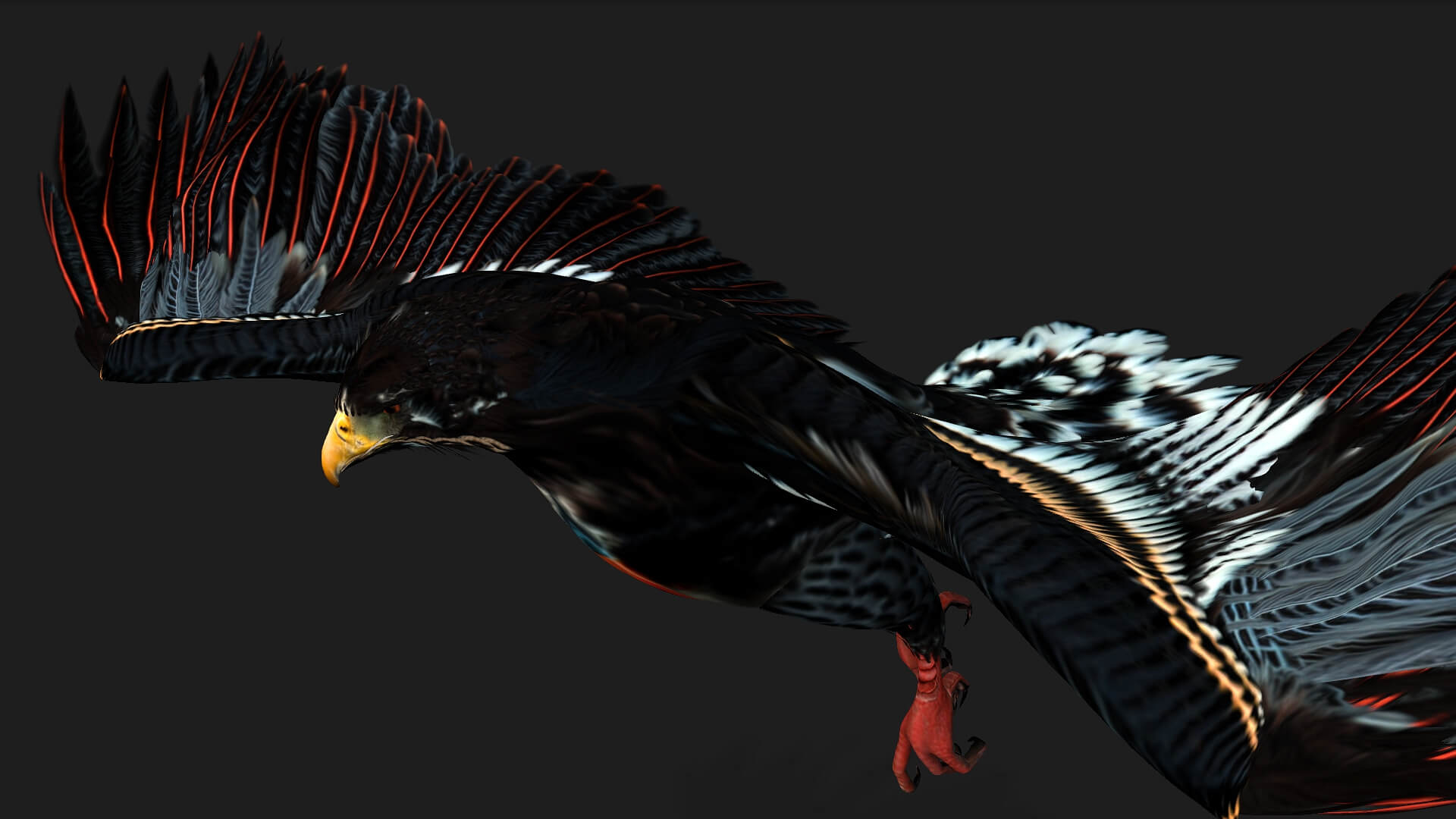 Eagle A1 Animated - 3D Model by Animated3d