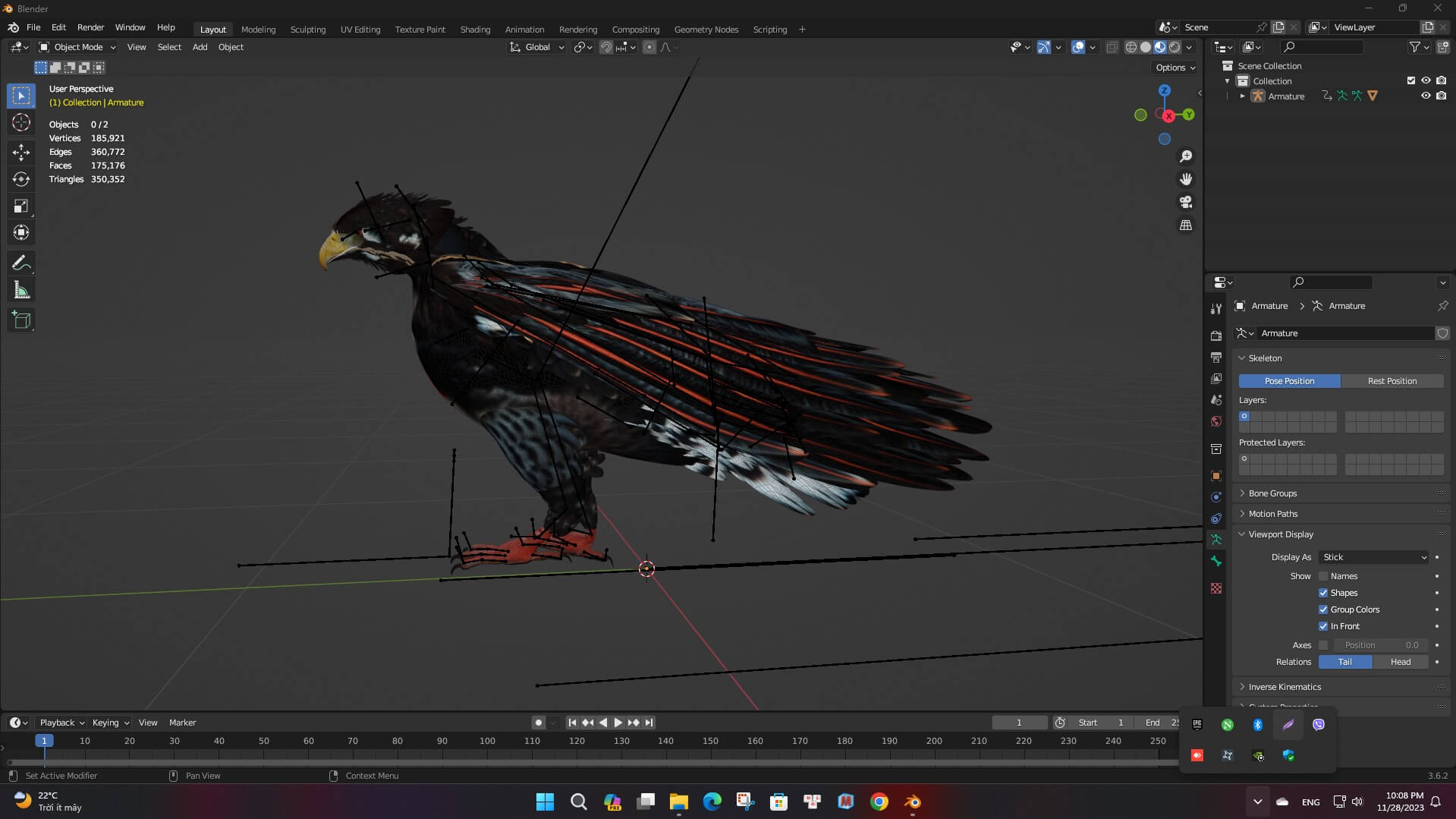 Eagle A1 Animated - 3D Model by Animated3d
