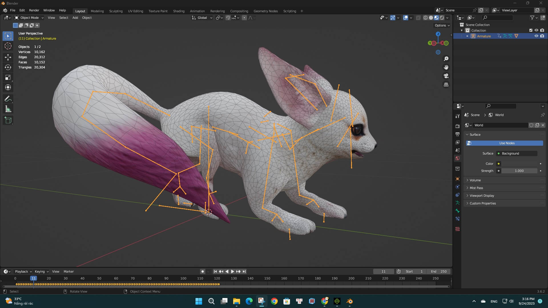 Fox A1 Animated - 3D Model by Animated3d