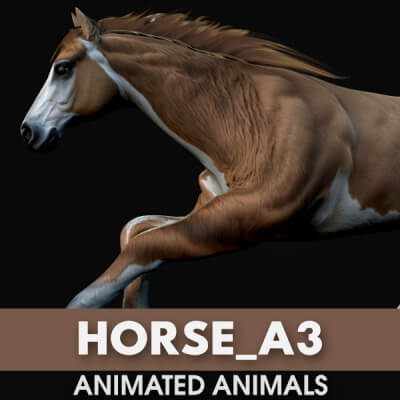 Horse A3 Animated