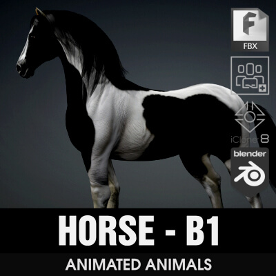 Horse-B1-Animated by Animated3d