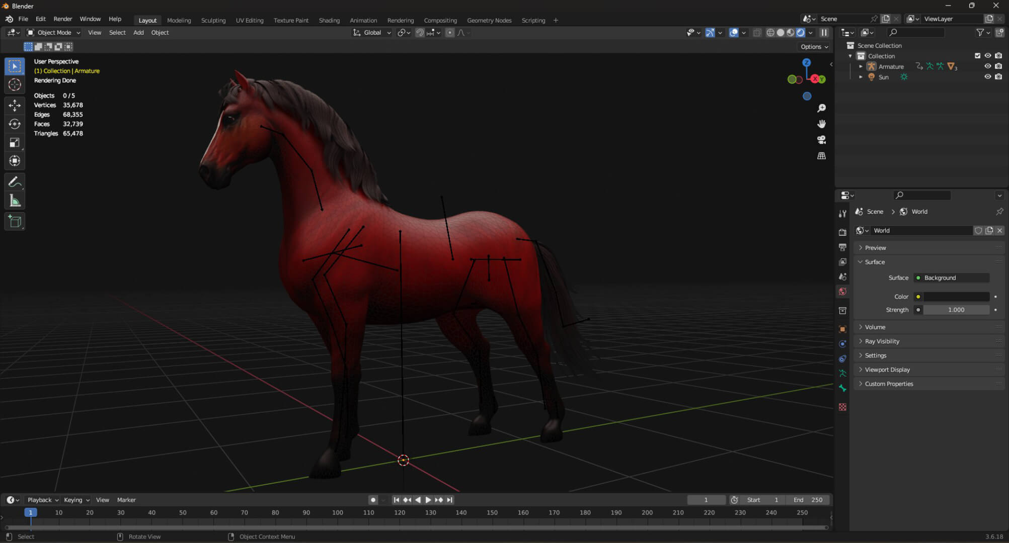 Horse-C4-Animated 3D Animation by Animated3d