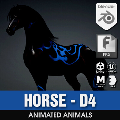 Horse-D4-Animated by Animated3d