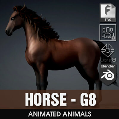 Horse-G8-Animated by Animated3d