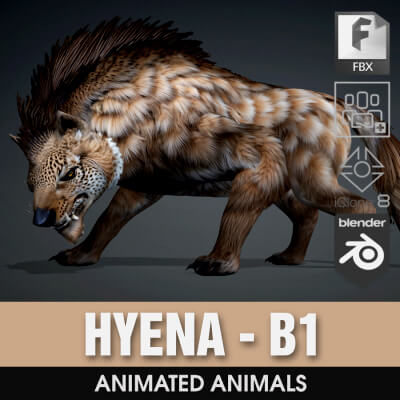 Hyena-B1-Animated by Animated3d