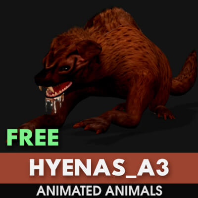 Hyenas A3 Animated by Animated3d