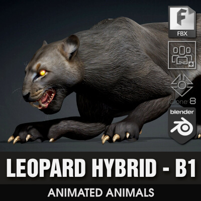 Leopard Hybrid-B1 by Animated3d