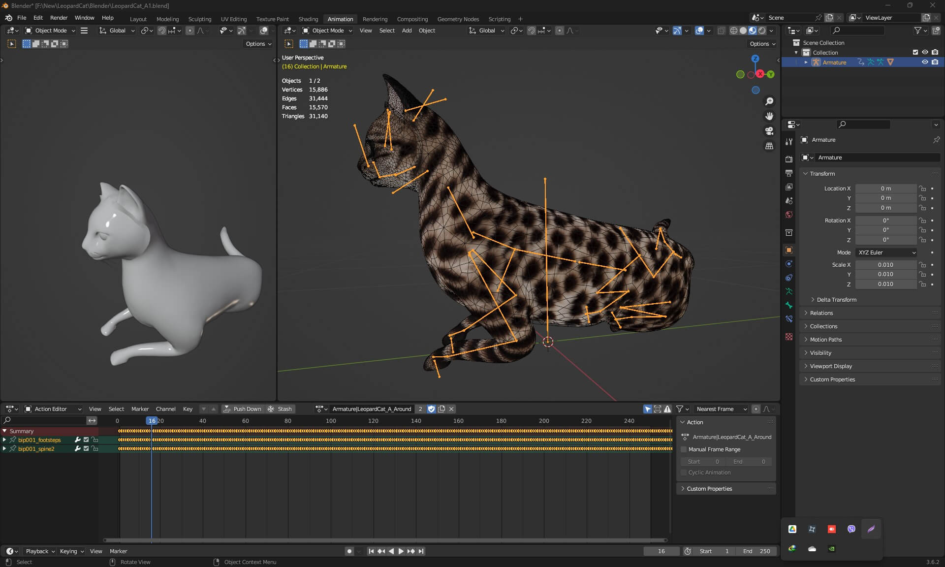 Leopardcat A1 - 3D Model by Animated3d