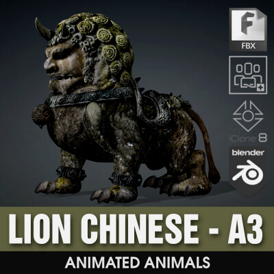 Lion Chinese-A3 by Animated3d