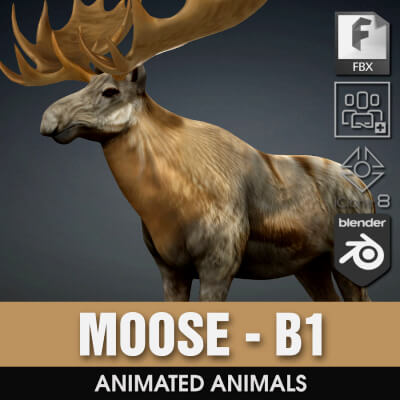 Moose-B1-Animated by Animated3d